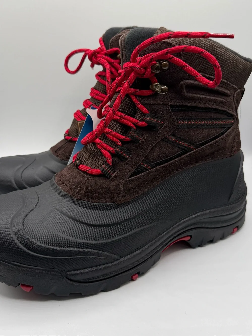 NWT Khombu Mens 12 Thermolite Waterproof Suede Duck Snow Winter Boots Brown